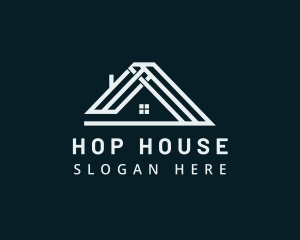 Roof Apartment House logo design