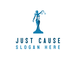 Scale of Justice Woman logo