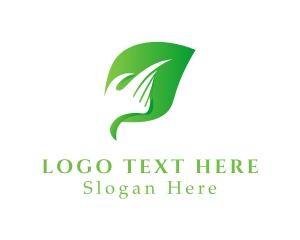 Hand Leaf Fingers logo