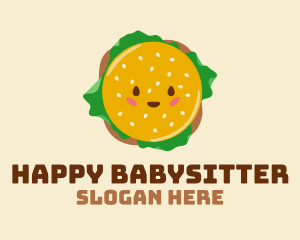 Happy Delicious Burger  logo design