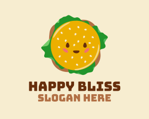 Happy Delicious Burger  logo design