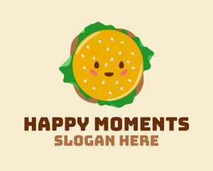 Happy Delicious Burger  logo design