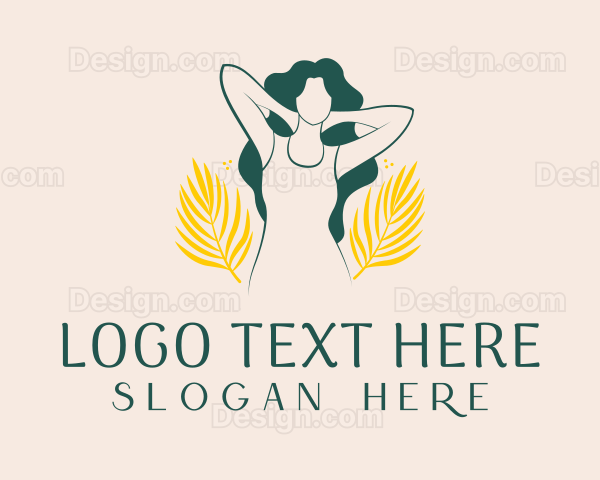 Feminine Botanical Aesthetician Logo