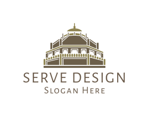 Ancient Basilica Temple  logo design