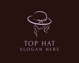 Feminine Fashion Hat logo design