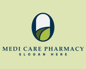 Organic Pill Letter O logo