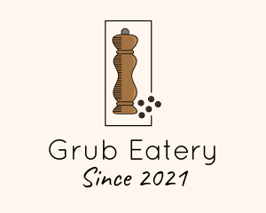 Pepper Mill Grinder logo design