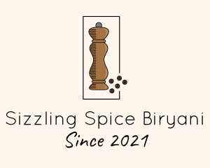 Pepper Mill Grinder logo design