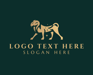 Elegant Gold Lion logo