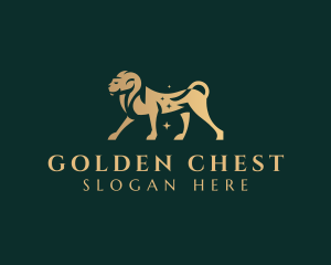 Elegant Gold Lion logo design