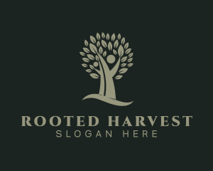 Holistic Human Tree logo design