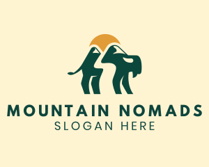 Standing Mountain Bison logo design