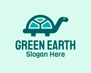 Green Turtle  Window logo design