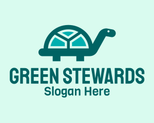 Green Turtle  Window logo design