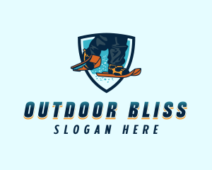 Adventure Skiing Activewear logo design