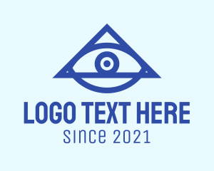 Blue Triangular Eye logo