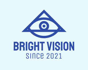 Blue Triangular Eye logo
