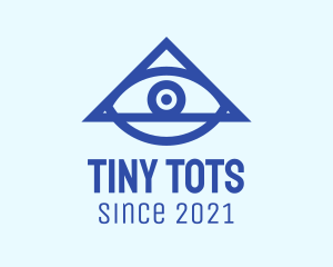 Blue Triangular Eye logo