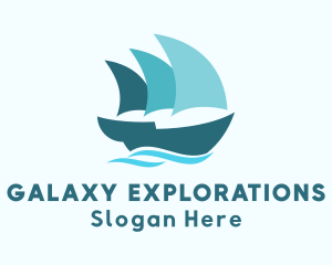 Caravel Boat Sailing logo design