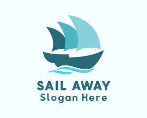 Caravel Boat Sailing logo design