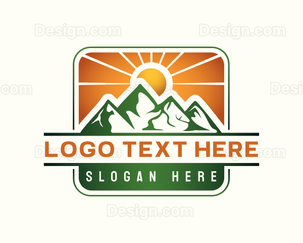 Mountain Alpine Trekking Logo