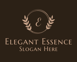 Elegant Feminine Wreath logo design