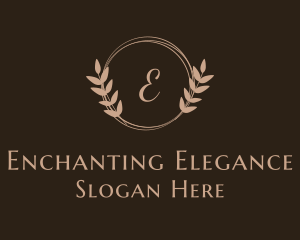 Elegant Feminine Wreath logo design