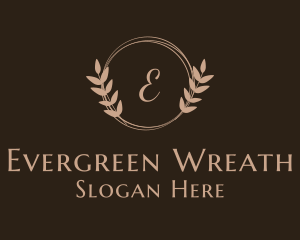 Elegant Feminine Wreath logo design