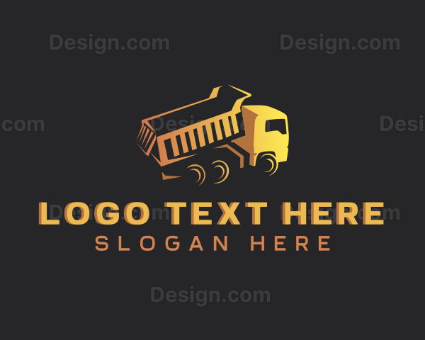 Construction Dump Truck Logo