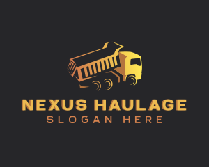 Construction Dump Truck logo design