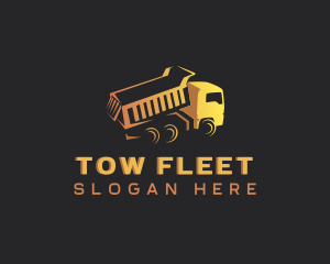 Construction Dump Truck logo design