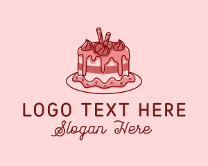 Delicious Sweet Cake Logo