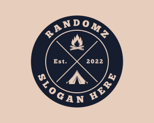Hipster Camping Adventure logo