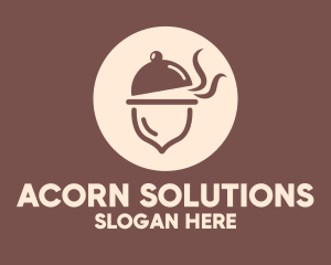 Cloche Acorn Food logo design