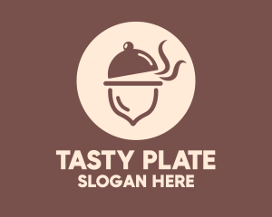 Cloche Acorn Food logo design