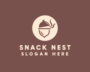 Cloche Acorn Food logo design