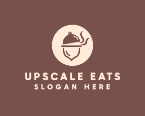 Cloche Acorn Food logo design