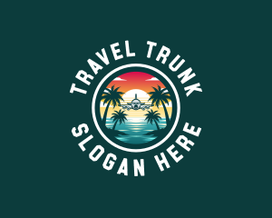 Airplane Travel Resort logo design