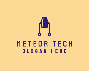 Modern Tech Nail logo design