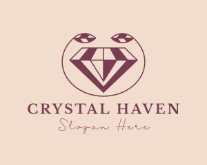 Crystal Leaf Jewelry logo design