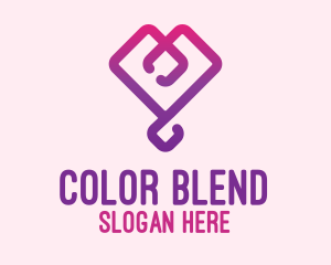 Modern Gradient Heart logo