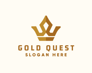 Gold King Crown logo design