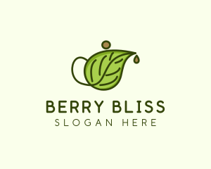 Herbal Tea Teapot  logo design