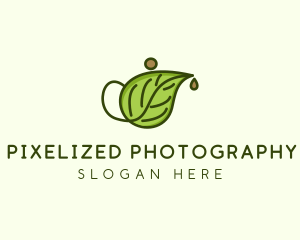 Herbal Tea Teapot  logo design