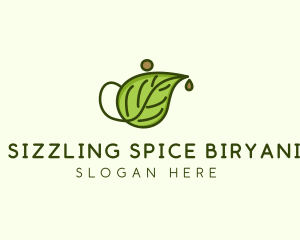 Herbal Tea Teapot  logo design