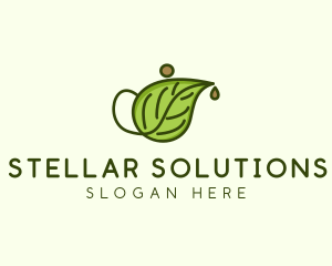 Herbal Tea Teapot  logo design