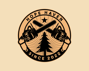 Tree Logging Chainsaw  logo