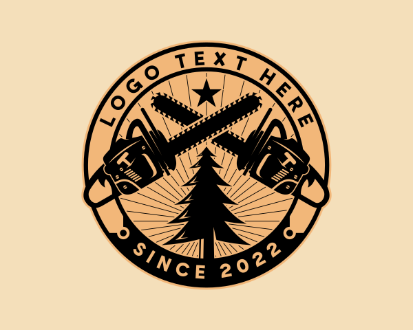 Lumberjack logo example 3
