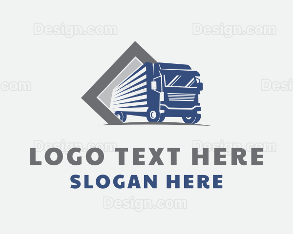 Cargo Truck Delivery Logo