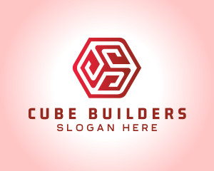 Delivery Cube Courier  logo design